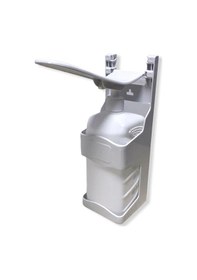 Resim Dezenfektan Aparatı Ve 1 Lt Boş Bidon Dirsek Temaslı Duvara Monte 