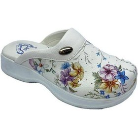 Resim Hipokrat Sabo Ortopedik Terlik Desenli Kadın Çiçek Desenli Çok Renkli 