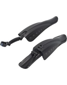 Resim Motolinas Bisiklet Çamurluk Takımı Plastik Sport Siyah Ön Arka Set 