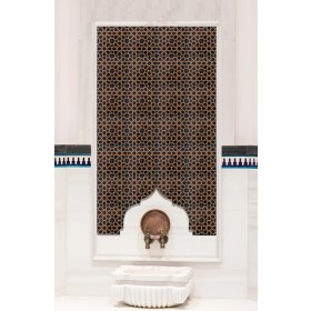 Resim Kütahya Hedef Çini 80X140 Türk Hamam Çinisi 