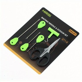 Resim 1 Adet Sazan Balıkçılık Seti - Avrupa Tarzı Montaj Aletleri ile Yüksek Yoğunluklu Alaşım Kanca İğneleri ve Yem Bağlama Kiti | Su Geçirmez Swivel Kurşun Başlı Kancalar, Solucan Takımı ve Yemleme Ekipmanları 