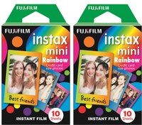 Resim Instax Mini Rainbow 10x2 Film Seti Renkli 