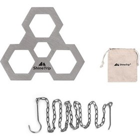 Resim Springsun Çevre Kampı Paslanmaz Çelik Izgara Kazanı Asması 