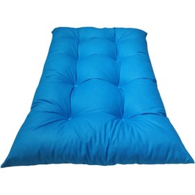 Resim Mazi Home Yer Minderi 120 Cm X 80 Cm - Yeni Mavi Minder Düğmeli 