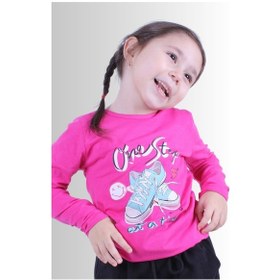 Resim Fyk Kids Kız Çocuk Basic Uzun Kol Tişört Pembe1 Pembe 