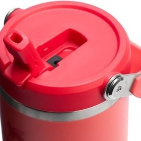 Resim Stanley IceFlow Flip Straw Tumbler Pipetli Termos Bardak, 0.89 Litre, Mercan (Hot Coral) 