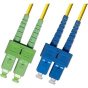 Resim Cabex Sc/apc 'den Sc/upc 'ye Dublex Fiber Optik Patchcord Singlemode 1 Mt 