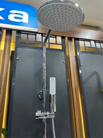 Resim Boheme Teska Perla Krom Duş Seti Krom 