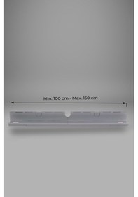 Resim Ayarlanabilir Masa Altı Kablo Düzenleyici Metalik Mavi 100-150cm 