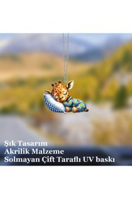 Resim Prtp-Prototip Elektronik & Hobi Araba Ayna Süsü Bebek Zürafa, Pleksi Malzeme, UV Baskılı 