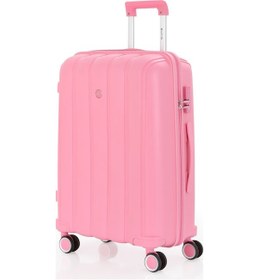 Resim Mçs Polipropilen 2li Valiz Seti Büyük & Kabin V305 S21yy1000077-set 00020 Pembe 