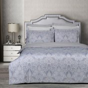 Resim Sarev Playa Jakarlı Saten Nevresim Takımı King Size Mavi 