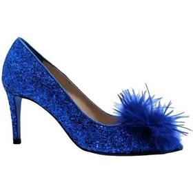 Resim Poletto Hakiki Deri /tekstil Sax Mavı Ayakkabı Gece/abiye 9839 44-1121 Mavi 