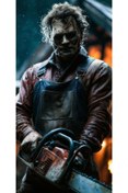 Resim aydın garage Texas Chainsaw Kapı Direk Kaplama Folyosu BASKILI STİCKER Sağ-Sol 2 Adet 22*50 CM 