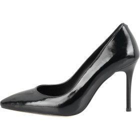 Resim Desa Kadın Siyah Rugan Deri Stiletto 