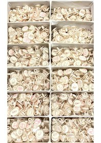 Resim Bebek Düğmesi / Figürlü Model / 10 Adet /pembe/ - Kundak 