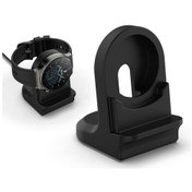 Resim Huawei Watch 3/3 Pro İçin Akıllı Saat Silikon Tutucu Şarj Standı - Siyah 