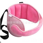 Resim Sınır Ötesi Araba Montajlı Bebek Baş Kayışı Çocuk Araba Güvenlik Koltuğu Baş Desteği Baş İçi Uyku Yardımcı Kayışı Pembe Evrensel 