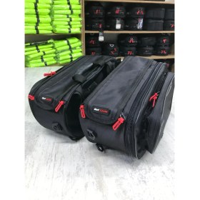 Resim Dot Cycle Suya Dayanıklı Körüklü 2'li Takım Motosiklet Yan Çanta Seti 