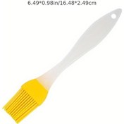 Resim Fochsia Sarı Silikon Yağ Fırçası: Yüksek Isıya Dayanıklı, Dökülmez, Barbekü Ve Pişirme İçin Mutfak Aleti 