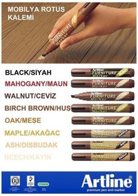 Resim Artline Furniture Marker Mobilya Rötuş Kalemi Black-Siyah 