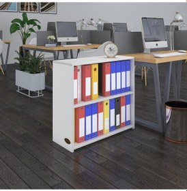 Resim Kenzlife Klasörlük Raflı Burutay Byz 70 80 30 Kitaplık Ofis Arkalıksız Çok Renkli 
