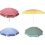 Resim Hsmarket 2 Mt Kalın Gabardin Kumaş Eğilebilir Plaj Şemsiyesi Bidon Hariç 