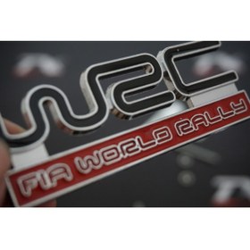 Resim WRC Subaru World Rally Championship Ön Panjur Vidalı Krom Metal Logo 