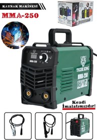 Resim Mur-Cell Tiger King 250 Amper Dijital Göstergeli İnvertör Kaynak Makinesi Yeşil 