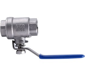 Resim Tenfowee 304 Paslanmaz Çelik 2 Parçalı Topaç Valfi, 1/2" Dn15 İnç Thread, Dürtme Yok Açma-kapama, Düşük Tork, Üst Yükleme Yapısı 