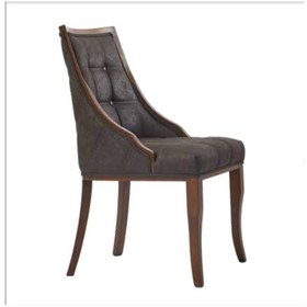 Resim Bengimobilya Sandalye Zus040 Kenarı Ahşap Çerçeve Model Nubuk Kumaş Kapitone D 