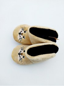 Resim Rebada Bebek Panduf Kaydırmaz Kumaş Taban Bebek-çocuk Panduf 