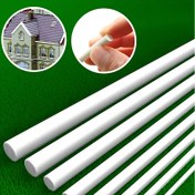 Resim Model Yapımı ve DIY Projeleri için 20 Adet Beyaz Katı Kare Çubuklar ve ABS Boş Tüpler - Uzunluk 24.99 cm 