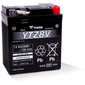 Resim Yuasa YTZ8V 12V 7.4Ah Motosiklet Aküsü X-Max 250/300 - R25 MT-25 - BX9H21000000 