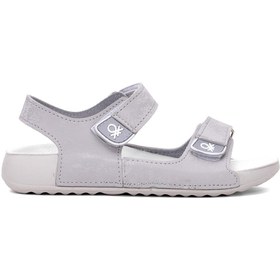 Resim Benetton BN-1419 Filet Erkek Çocuk Düz Sandalet Gri 