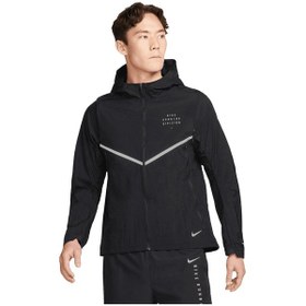 Resim Nike Repel Run Division Transitional Erkek Koşu Ceketi Koşu Ceketi Siyah 