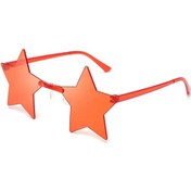 Resim Klassnum Pentagram Yıldız Şekilli Disko Gözlük - Cosplay Ve Moda Aksesuarı Dumanlı Griother51 Beyaz 