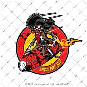 Resim Skl52 Hizli Gonzales Kurukafa Sticker 