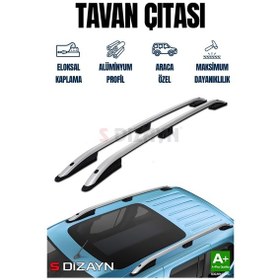 Resim S-dizayn Fiat Scudo Kısa Şase Aluminyum Gri Tavan Çıtası 2022 Üzeri A+ Kalite 