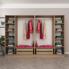 Resim Minar Kale 6 Bölmeli 4 Ç Giyinme Dolabı Dore 190CM 