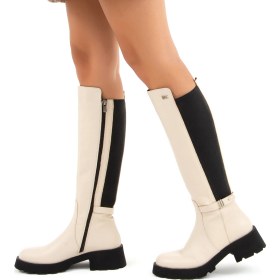 Resim Tamer Tanca Kadın Deri Casual Çizme 33 58103 C Bn Czm Sk 22/23 