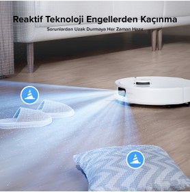 Resim Roborock Q8 Max Pro Plus Akıllı Robot Süpürge Beyaz 