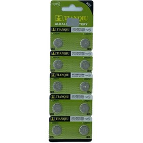 Resim Tıanqıu Ag7 Lr927/395 Alkalin 10'lu Düğme Pil 