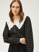 Resim Fisto Yaka Oversize Gömlek 