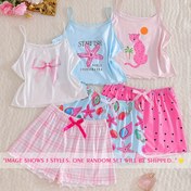 Resim Rastgele 1 Takım Genç Pijama Takımı - Fiyonk/Leopar/Denizyıldızı | Her Parça Benzersiz, Gençler İçin 