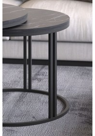 Resim Orta Sehpa Zigon Sehpa Yan Sehpa 3 Lü Set Dolunay Bendir Diğer 