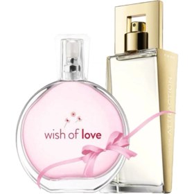 Resim Avon Attraction Edp 50 ml Kadın Parfüm + Wish Of Love Edt 50ml Kadın Parfüm 