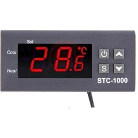 Resim -1000T 12V 10A Özel Üretim Dijital Termostat+Yedek Prob 