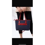 Resim Unique Crane Bags Şık Kırmızı Şeritli Kadın Omuz Çantası 