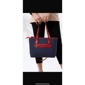 Resim Unique Crane Bags Şık Kırmızı Şeritli Kadın Omuz Çantası 